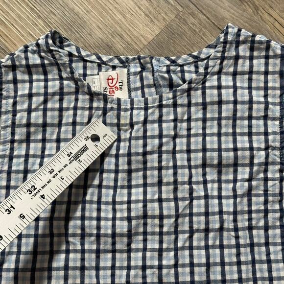 Vintage Disney Store Winnie The Pooh Classic Embroidered Jumper Gingham 7/8 READ - Picture 5 of 10